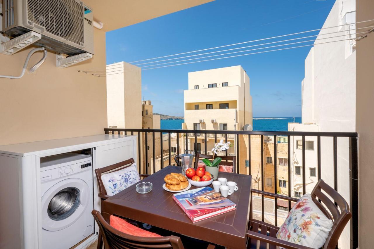 Sea Bliss Apartments With Terrace Just Off Seafront In St Paul'S Bay - By Getawaysmalta Сент-Полс-Бей Экстерьер фото